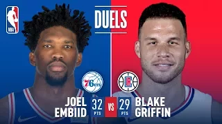 Joel Embiid and Blake Griffin Duel in L.A. | November 13, 2017