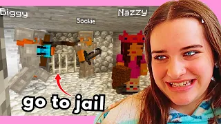 MINECRAFT POLICEMAN PUT US IN JAIL Gaming w/ The Norris Nuts