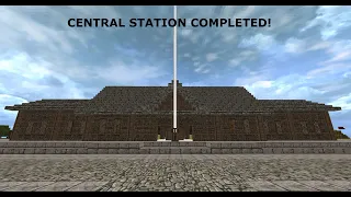 Finishing The Station! [Lets Build A Railway] Modded Minecraft Survival #11