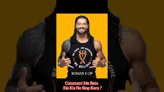 Roman Reigns Stop Hard Impossible Challenge 😱 #shorts #wwe #viral #romanxop