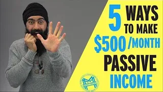 5 Passive Income Ideas To Make $500/Month