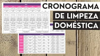 Cronograma de Limpeza Doméstica