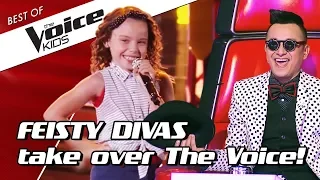 TOP 10 | FIERY little DIVAS in The Voice Kids