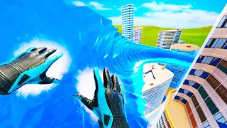 I Became Frozone / Iceman and Made Giant Ice Ramps in Superfly VR!