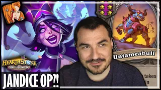 I GUESS JANDICE IS OP NOW?? - Hearthstone Battleground