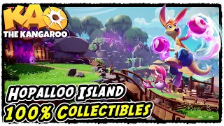 Kao The Kangaroo Hopalloo Island All Collectibles (Runes, Crystals, Scrolls, KAO, Chests)