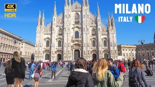 Milan, Italy 🇮🇹 4K Walking Tour of Fashion Capital | 2023 4K HDR Walk