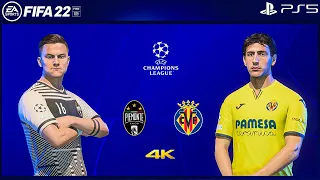FIFA 22 - Juventus Vs Villarreal - UEFA Champions League 21/22 Round 16 | PS5 4K Gameplay