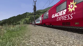 Surselva line: Rabius-Surrein to Sumtvg-Cumparadials on a freight train