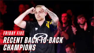 Friday Five - Most Recent Back-to-Back PBA Tour Champions