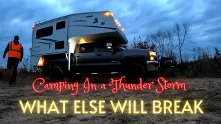 Truck Camping in a State Forest, The Truck and Camper have Issues