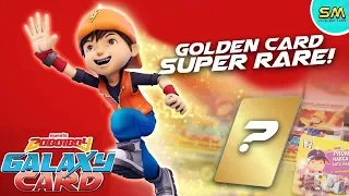 GOLD BOBOIBOY GALAXY CARD SUPER RARE