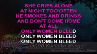 Only Women Bleed -  Alice Cooper (Lyrics Karaoke) [ goodkaraokesongs.com ]