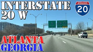 I-20 West - Atlanta - Georgia - 4K Highway Drive