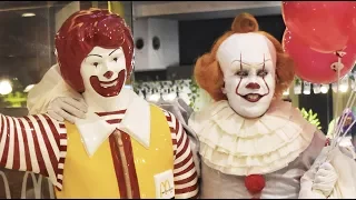Pennywise visits McDonalds! (ASMR Mukbang Challenge)