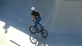 moscow russia 04 july 2015 bmx rider performing crazy tricks in skate park bmx skate show contest th