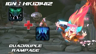 Atrophy Aura + Metamorphosis = Quadruple Rampage | Dota 2 Ability Draft