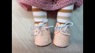 Мастер-класс "Ботиночки из фоамирана для текстильной куклы"