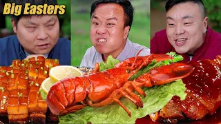 Two big lobsters! | TikTok Video|Eating Spicy Food and Funny Pranks|Funny Mukbang