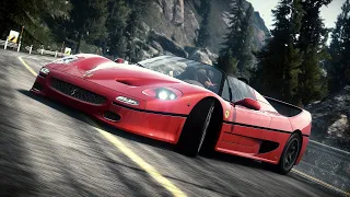 Racing Around in a Ferrari F50 in NFS: Rivals!!