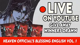 Heaven Official's Blessing Vol. 1 GIVE AWAY WINNERS ANNOUNCED!