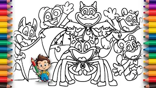 Smiling Critters Coloring Book 🖌️A new coloring page with new characters