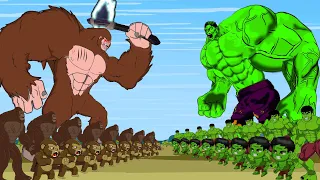 Evolution of HULK vs KONG x GODZILLA 2 - The New Empire, Atomic Breath: Size Comparison