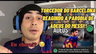 REACT 01 - 🎵  MESSI DÁ ADEUS AO BARCELONA (Paródia FutParódias)