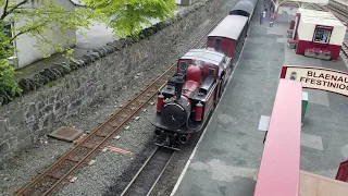 David Lloyd George arriving in Blaenau Ffestiniog