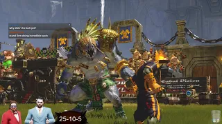 Blood Bowl 2 -Never Give Up! Game 41 - Chaos Dwarves vs. Lizardmen