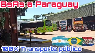 VIAJAR a Brasil🇧🇷 y Paraguay 🇵🇾 en Transporte Público PASO a PASO Buenos Aires (Tren, Subte, Bus)