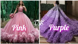 purple💜vs Pink💞 | pink vs purple | Which one is your favorite Choose one#asmr #fashion #trending