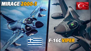 Mirage 2000-5 Vs F-16 Viper | Border Dispute | Digital Combat Simulator | DCS |