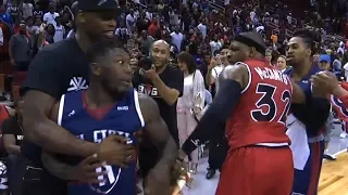 Nate Robinson & Rashad McCants Skirmish After Nate's Game-Winner