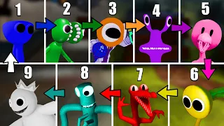 New Rainbow Friends Reverse Position & Colors 🎶 FNF New Mod (Roblox Rainbow Friends 2.0 Teal,White)