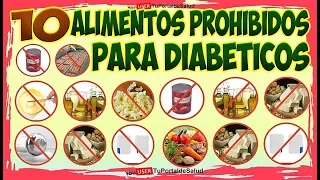 10 Alimentos Prohibidos para Diabéticos-Alimentos que Debes Evitar si eres Diabético 💀💀🍔