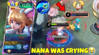 TARGET LOCK NANA ELEPHANT! AFTER HE OUTPLAYED ME! | USING THIS 1 HIT BUILD JOY - MLBB