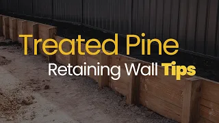 Treated Pine Retaining Wall Tips - Matiland NSW