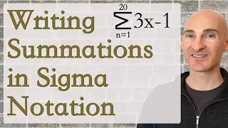 Writing Summations in Sigma Notation