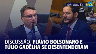 Flávio Bolsonaro e Túlio Gadêlha se desentenderam em comissão