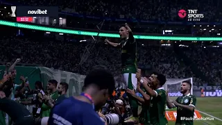 Gol de Raphael Veiga Palmeiras x Santos | Melhores Momentos | FINAL PAULISTÃO 2024