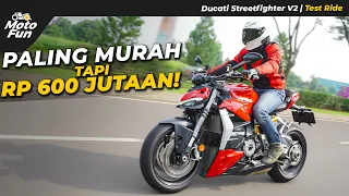 MOTOR NAKED TAMVAN!! Jajal Ducati Streetfighter V2 2023 | MotoFun Indonesia