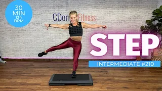 30 MIN Sizzling Step aerobics Workout 🔥 Intermediate step Choreography 🔥 134 BPM