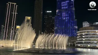 Fountain, Burj khalifa, Dubai Mallدبئی والو کی، عید دبئی مال میں