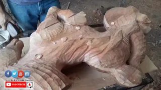 ✔Caballo tallado de madera (EN BULTO) TIENES QUE VER ESTE VIDEO - Horse carved in wood