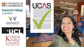 my ucas BIOLOGY personal statement that got me into CAMBRIDGE (and 4 other universities!)