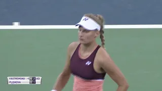 Dayana Yastremska 26 winners vs Karolina Pliskova - Wuhan Open 2019