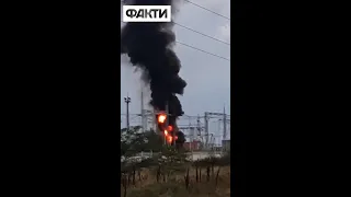 💥 Судний день у Криму: спалахнула пожежа, чути сильний вибух