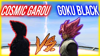 GTA 5 -Goku Black vs Cosmic Garou SUPERHERO BATTLE