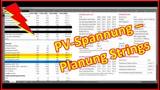 #51 - PV-Anlage - Planung String - Anzahl Module im String - Temperaturkoeffizienten - PV Spannung